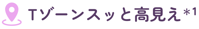 Tゾーンスッと高見え